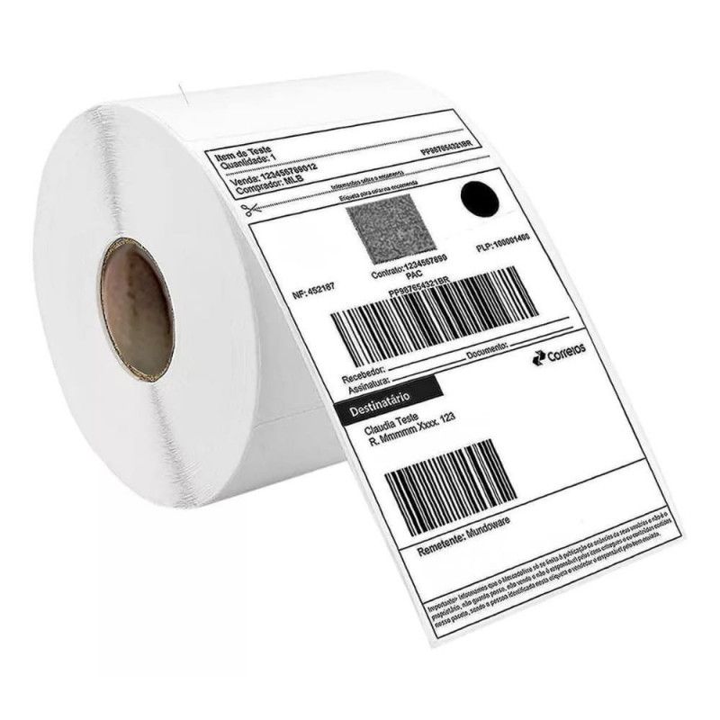 ETIQUETA ADESIVA TERMICA ECO 100X150MM COM 200 RIO BRANCO - REF. 102000061 - 1 UNIDADE