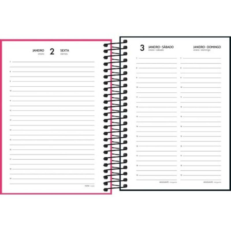AGENDA ESPIRAL SPICE CORES M3 TILIBRA 2026 - REF. 393711 - PACOTE COM 4 UNIDADES 