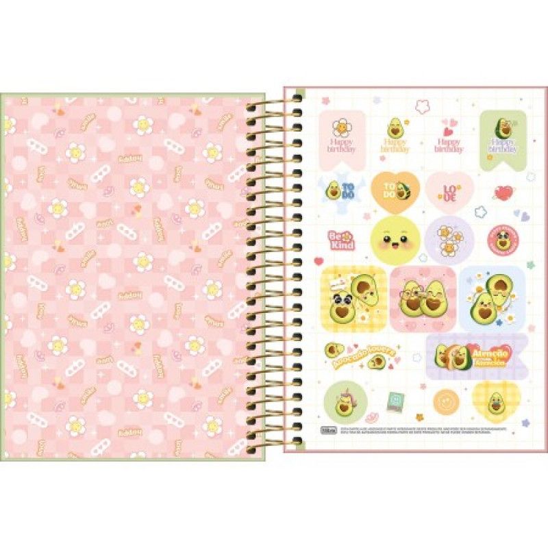 AGENDA ESPIRAL ABACUTE M3 TILIBRA 2026 - REF. 393827 - PACOTE COM 4 UNIDADES 