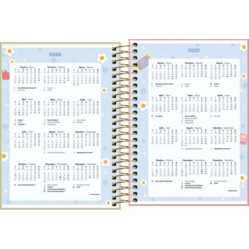 AGENDA ESPIRAL ABACUTE M3 TILIBRA 2026 - REF. 393827 - PACOTE COM 4 UNIDADES 