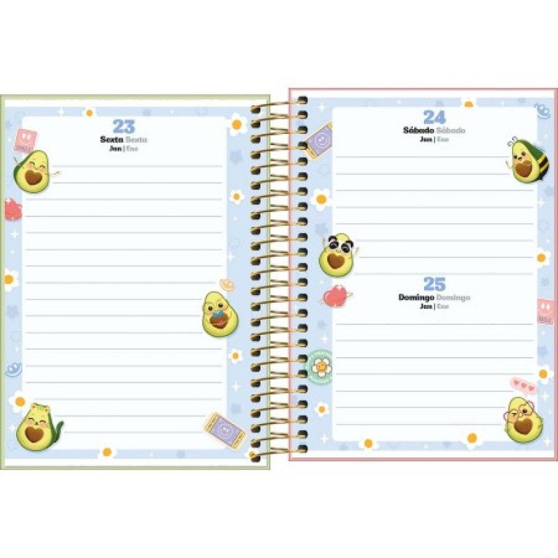 AGENDA ESPIRAL ABACUTE M3 TILIBRA 2026 - REF. 393827 - PACOTE COM 4 UNIDADES 