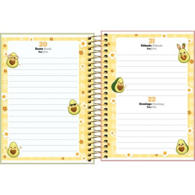 AGENDA ESPIRAL ABACUTE M3 TILIBRA 2026 - REF. 393827 - PACOTE COM 4 UNIDADES 
