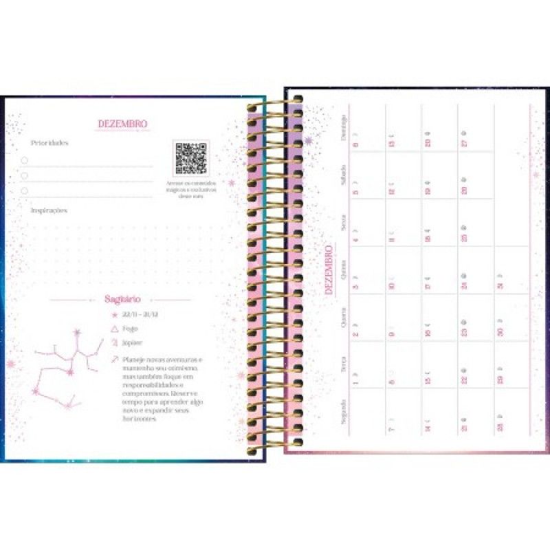 AGENDA ESPIRAL MAGIC M4 TILIBRA 2026 - REF. 393801 - PACOTE COM 5 UNIDADES 