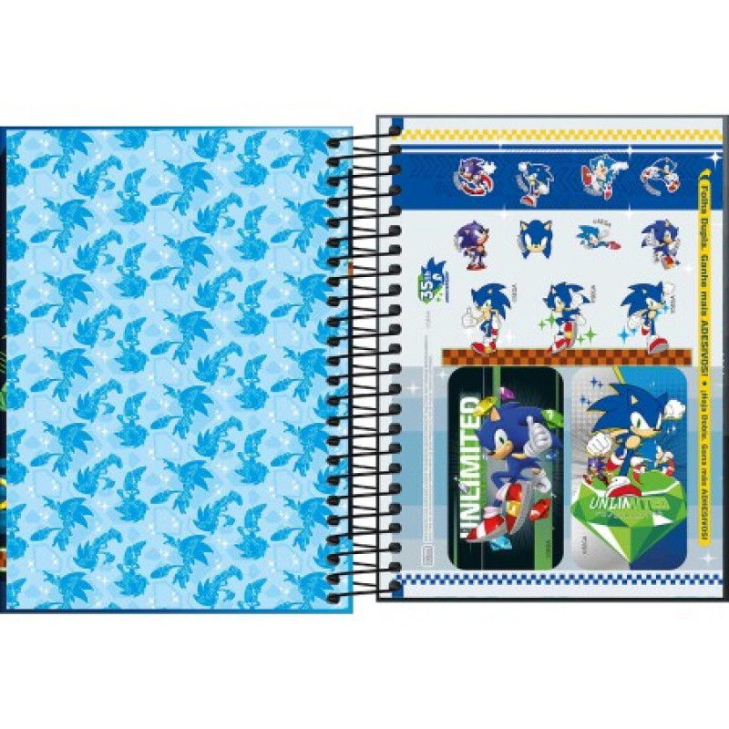 AGENDA ESPIRAL SONIC M4 TILIBRA - REF. 347868 - PACOTE COM 5 UNIDADES 2026