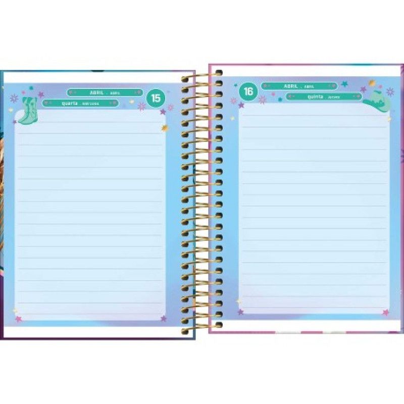 AGENDA ESPIRAL ANA CASTELA M4 TILIBRA 2026 - REF. 393860 - PACOTE COM 4 UNIDADES 