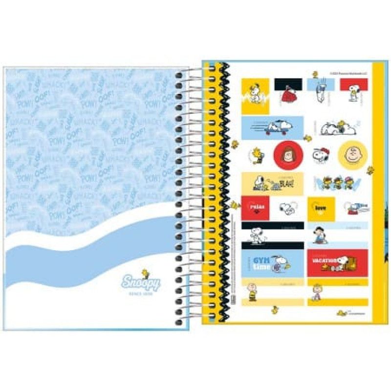 AGENDA ESPIRAL SNOOPY M5 TILIBRA 2026 - REF. 393851 - PACOTE COM 5 UNIDADES 