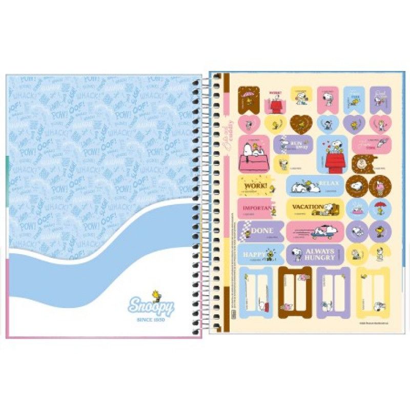 AGENDA ESPIRAL SNOOPY PLANNER M7 TILIBRA 2026 - REF. 301353 - PACOTE COM 4 UNIDADES 