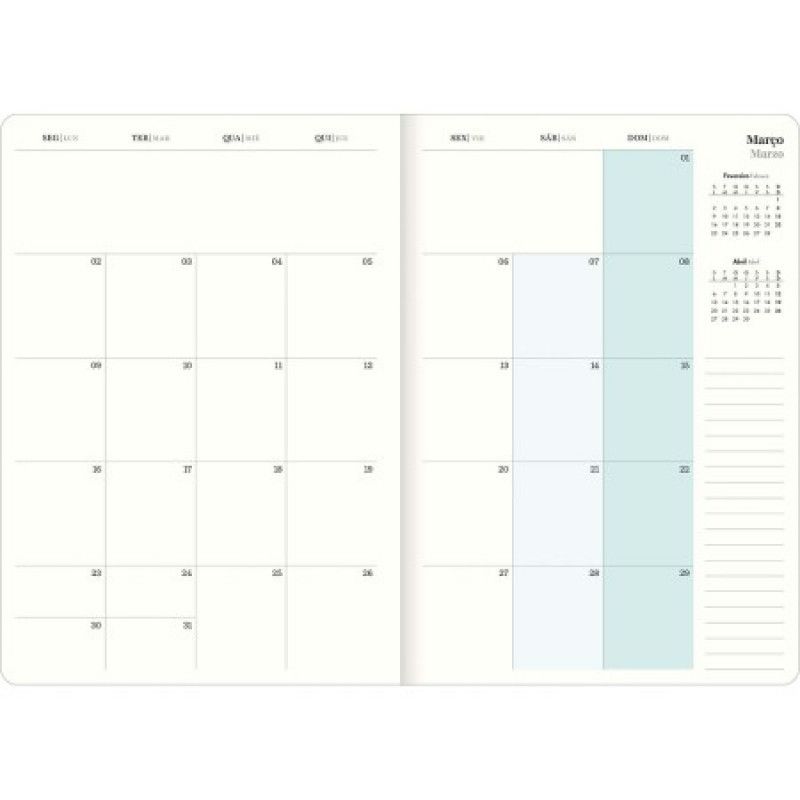 AGENDA BROCHURA WV PLANNER M7 TILIBRA 2026 - REF. 339482 - PACOTE COM 5 UNIDADES 