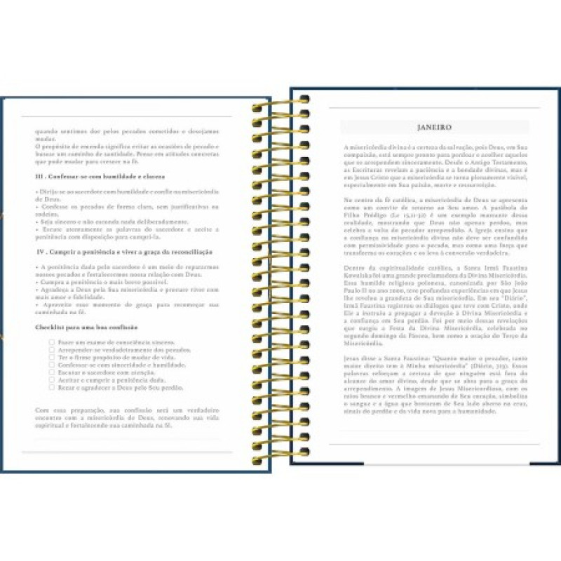 AGENDA ESPIRAL BIBLICA M6 TILIBRA 2026 - REF. 395366 - PACOTE COM 4 UNIDADES 