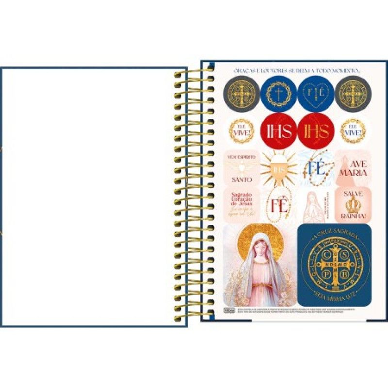 AGENDA ESPIRAL BIBLICA M6 TILIBRA 2026 - REF. 395366 - PACOTE COM 4 UNIDADES 