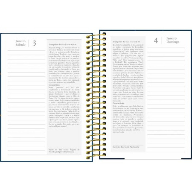 AGENDA ESPIRAL BIBLICA M6 TILIBRA 2026 - REF. 395366 - PACOTE COM 4 UNIDADES 