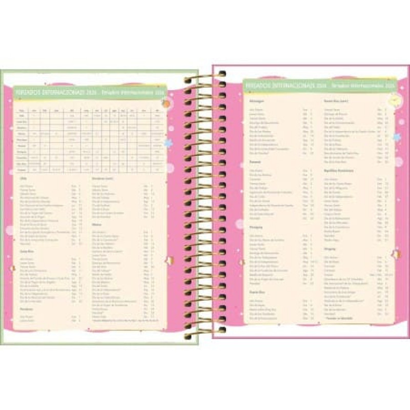 AGENDA ESPIRAL CAPYCLUB M3 TILIBRA 2026 - REF. 393843 - PACOTE COM 4 UNIDADES 