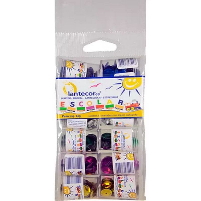 LANTEJOULA 2G 10MM LANTECOR - REF. ROXO - PACOTE COM 12 UNIDADES