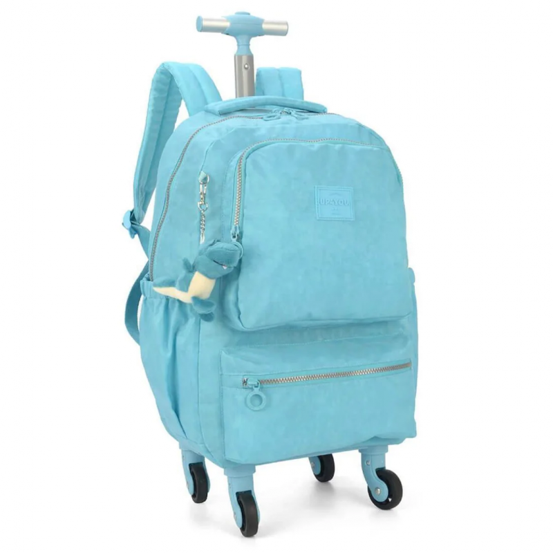 MOCHILETE 360 CRINKLE TURQUESA LUXCEL - REF. MC51611UP-TQ - 1 UNIDADE
