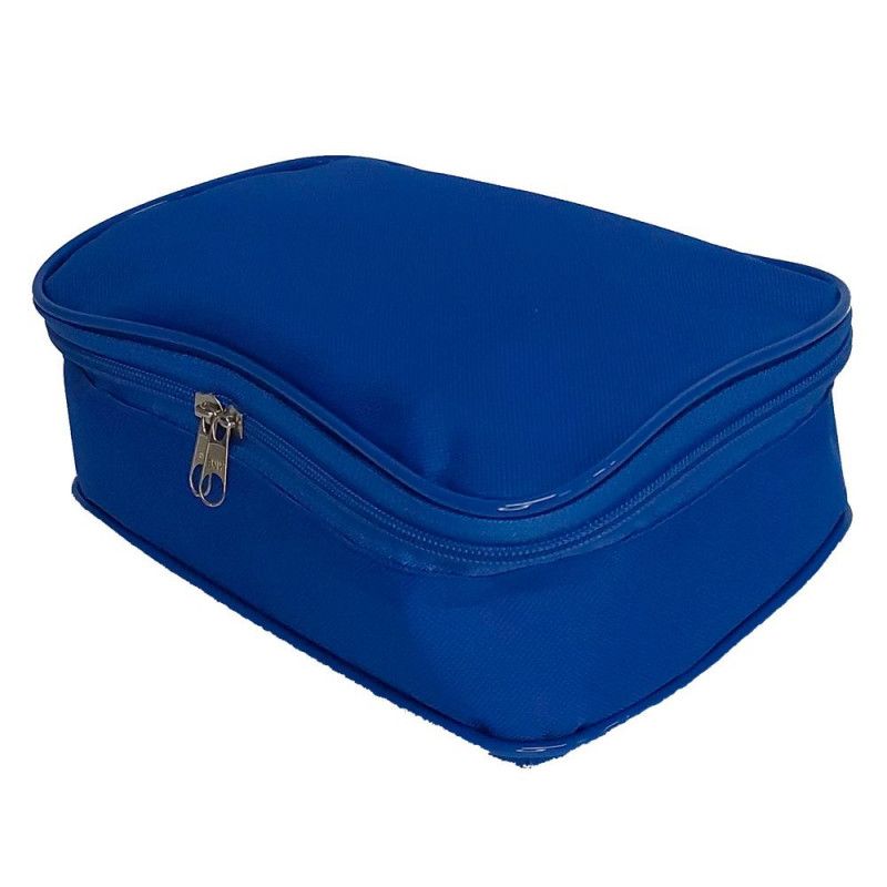 ESTOJO NYLON BOX VISUAL - REF. 112 AZUL - 1 UNIDADE