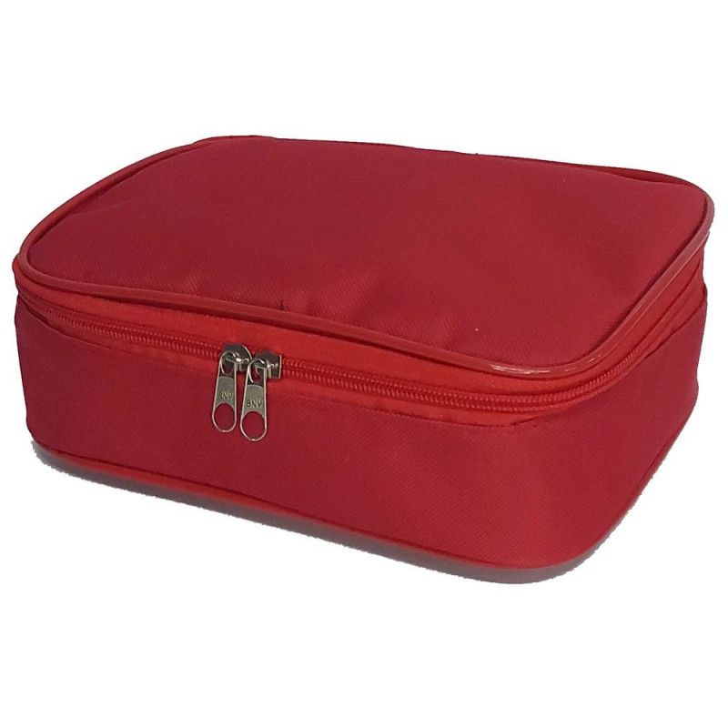 ESTOJO NYLON BOX VISUAL - REF. 112 VERMELHO - 1 UNIDADE