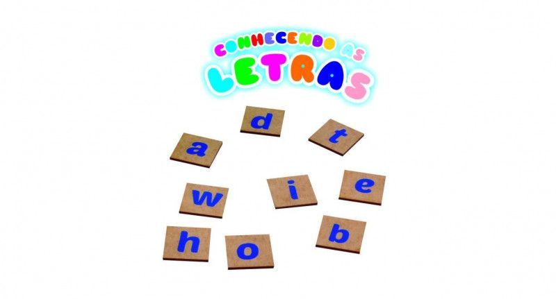 CONHECENDO AS LETRAS 70 PECAS MADEIRA AQUARELA - REF. 107 - 1 UNIDADE