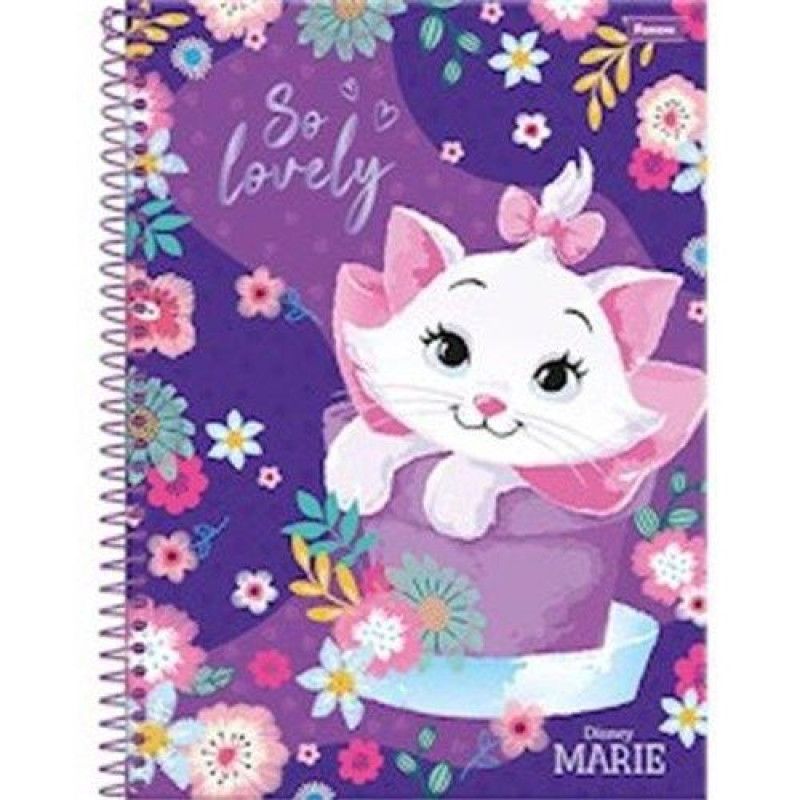CADERNO 10 MASTERIAS CAPA DURA 200 FOLHAS MARIE FORONI - REF. 8311 - PACOTE COM 4 UNIDADES