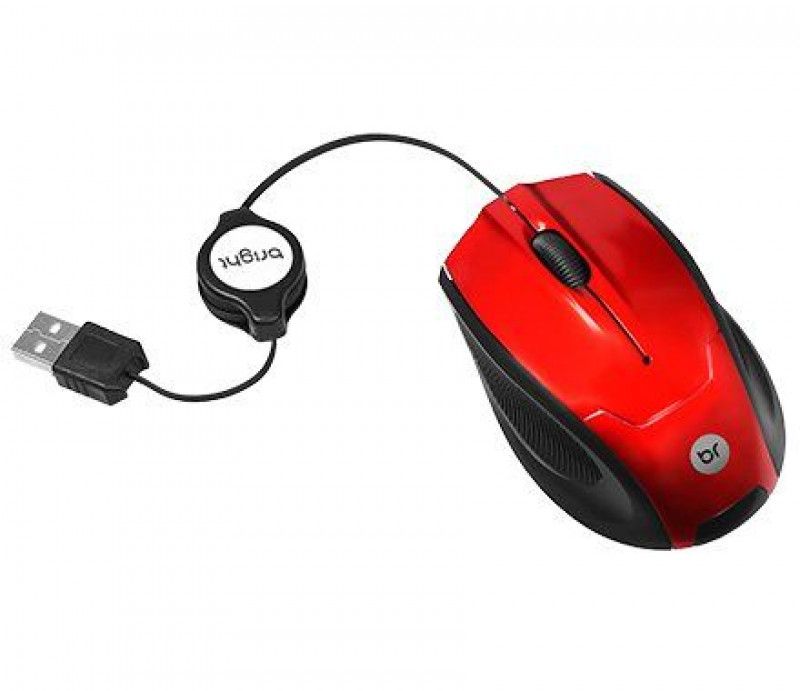 MOUSE MINI OPTICO RETRATIL USB 0101 BRIGHT - REF. 0101 - 1 UNIDADE