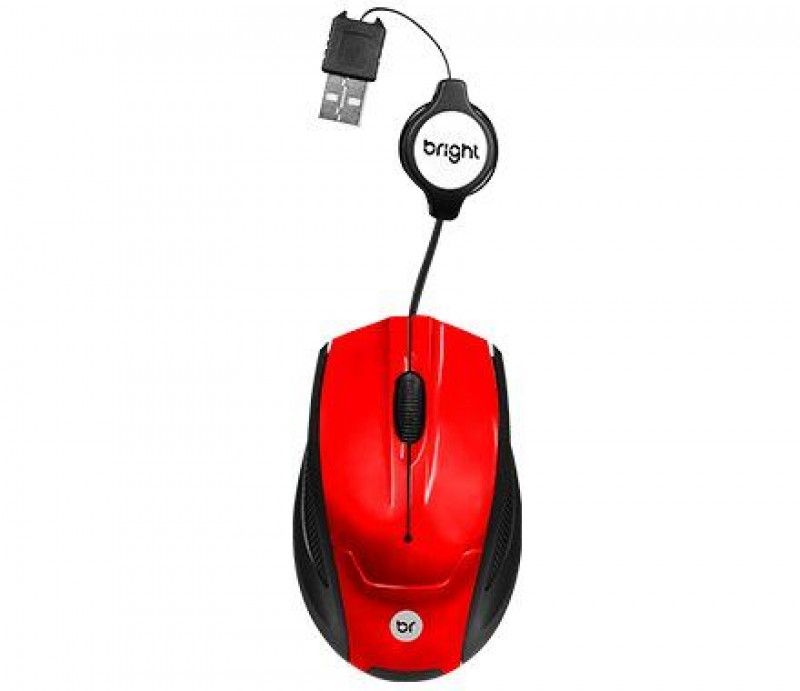 MOUSE MINI OPTICO RETRATIL USB 0101 BRIGHT - REF. 0101 - 1 UNIDADE