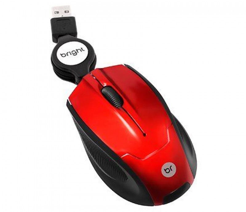 MOUSE MINI OPTICO RETRATIL USB 0101 BRIGHT - REF. 0101 - 1 UNIDADE