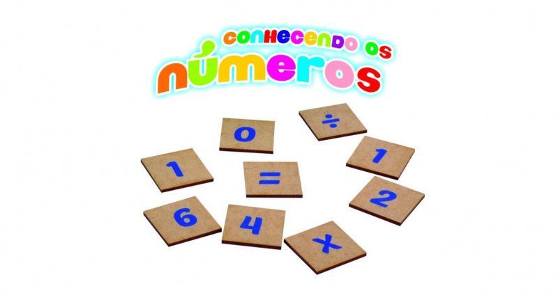CONHECENDO OS NUMEROS 70 PECAS MADEIRA AQUARELA - REF. 108 - 1 UNIDADE