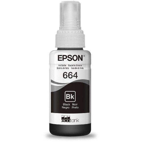 TINTA REFIL EPSON 70ML 664 PRETO - REF. 664 - 1 UNIDADE