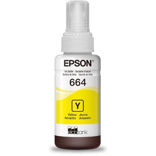 TINTA REFIL EPSON 70ML 664 AMARELO - REF. 664 - 1 UNIDADE