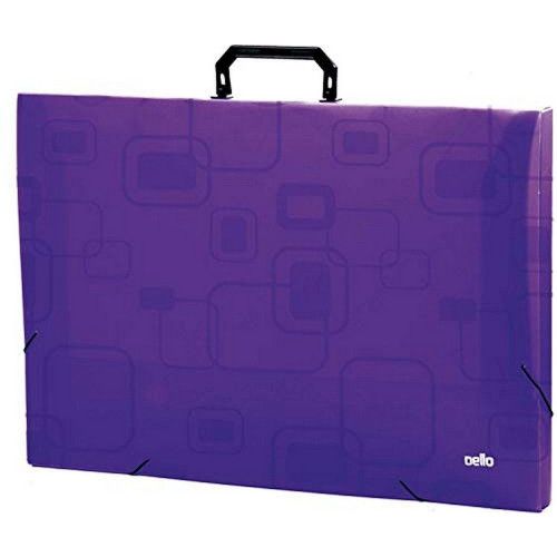 MALETA A3 COM ALCA SMILE ROXA 2151.R DELLO - REF. 2151.R - 1 UNIDADE