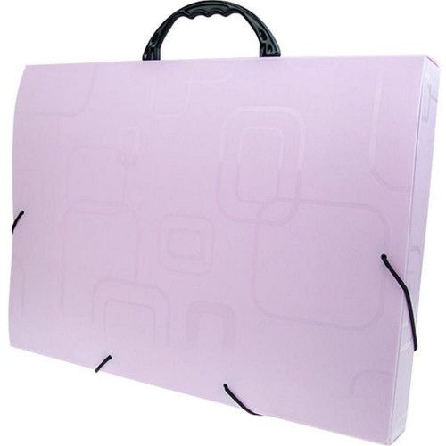 MALETA OFICIO COM ALCA ROSA 2152.Q DELLO SMILE - REF. 2152.Q - 1 UNIDADE