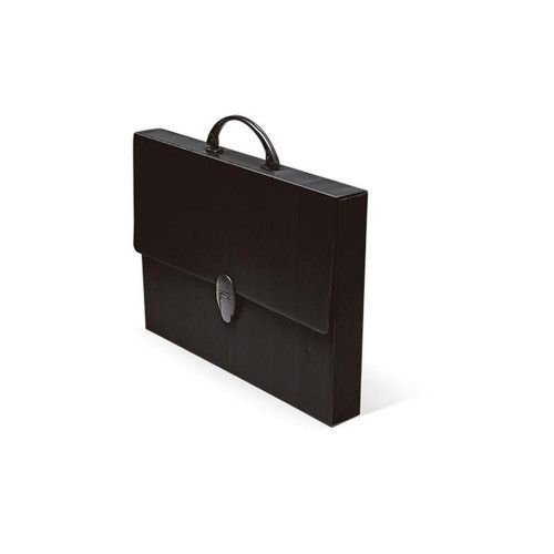 MALETA OFICIO COM ALCA POLIONDA PRETO POLIBRAS - REF. 205 - 1 UNIDADE