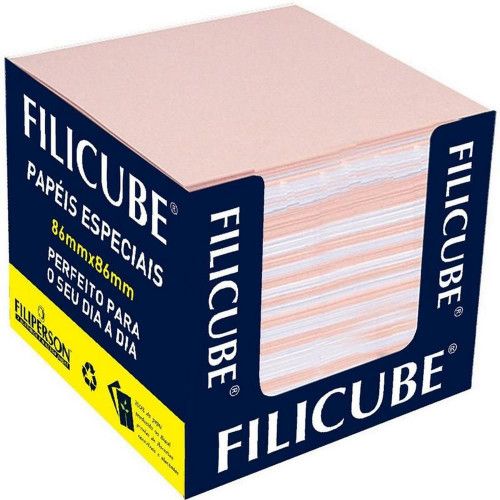 BLOCO ANOTACAO 650 FOLHAS FILICUBE SORTIDO 86X86 - REF. 763 - 1 UNIDADE