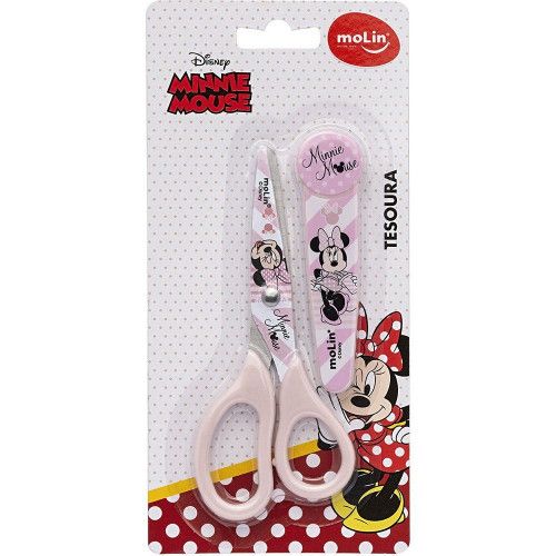 TESOURA ESCOLAR MINNIE MOLIN - REF. 22374 - 1 UNIDADE