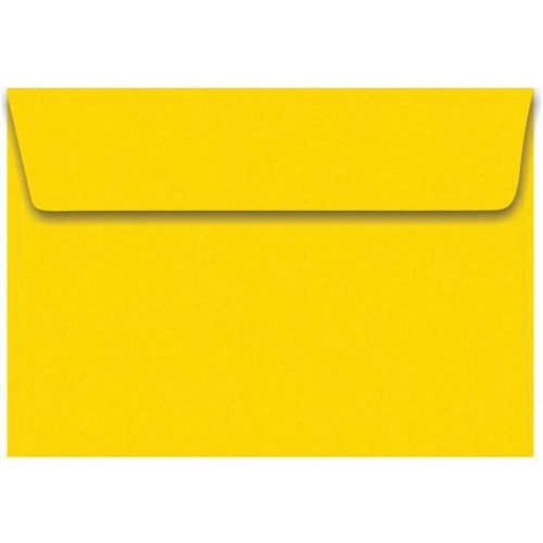 ENVELOPE PARA CONVITE 162X229MM AMARELO FORONI - CAIXA COM 100 UNIDADES