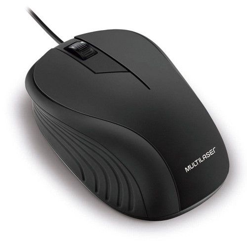 MOUSE OPTICO USB MO222 PRETO MULTILASER - REF. MO222 - 1 UNIDADE