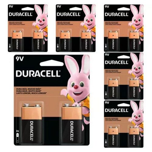 BATERIA 9V ALCALINA DURACELL - REF. 1043 - CAIXA COM 12 UNIDADES