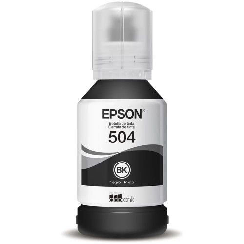 TINTA REFIL EPSON 127ML 504 PRETO - REF. 504 - 1 UNIDADE