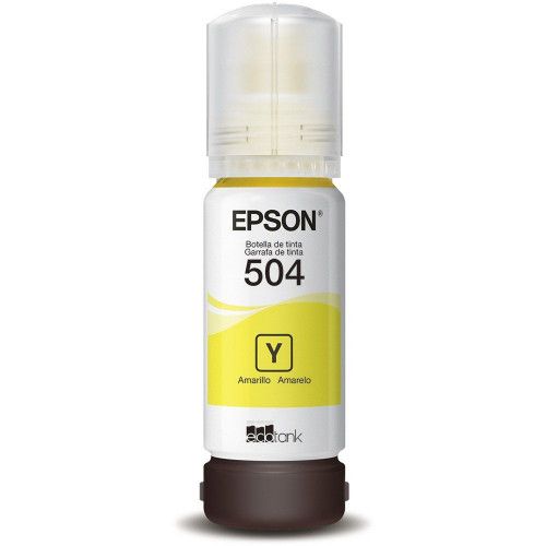 TINTA REFIL EPSON 70ML 504 AMARELO - REF. 504 - 1 UNIDADE