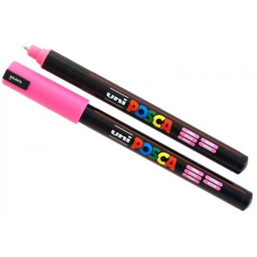 CANETA 0.7MM UNI POSCA PC-1MR ROSA - REF. PC-1MR - CAIXA COM 6 UNIDADES