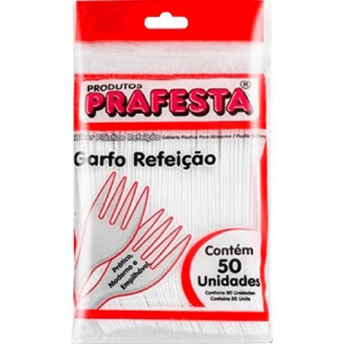 GARFO DESCARTAVEL REFEICAO EXTRA FORTE COM 50 UNIDADES - 1 UNIDADE