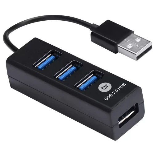 HUB 2.0 USB 4 PORTAS 0059 BRIGHT - REF. 0059 - 1 UNIDADE