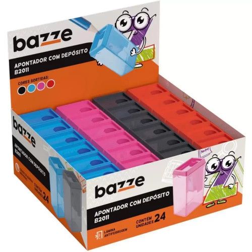 APONTADOR COM DEPOSITO BAZZE - REF. B2011 - CAIXA COM 24 UNIDADES