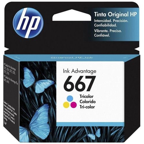 CARTUCHO HP 667 2ML COLOR - REF. 667 - 1 UNIDADE