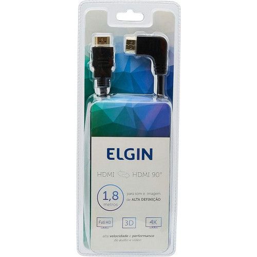 CABO HDMI 1.8M 90 GRAUS ELGIN - 46RCHDMI9001 1 UNIDADE