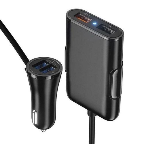 CARREGADOR AUTOMOTIVO 4 ENTRADAS COM EXTENSOR - REF. 2781 - 1 UNIDADE