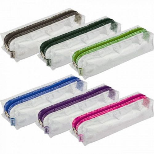 ESTOJO PVC JUMBO CRISTAL SORTIDO 487K GOODIE - REF. 487K - 1 UNIDADE