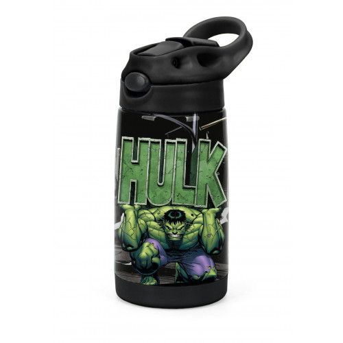 GARRAFA 500ML INOX AVENGERS VERDE LUXCEL - REF. GF56156AG-VD - 1 UNIDADE