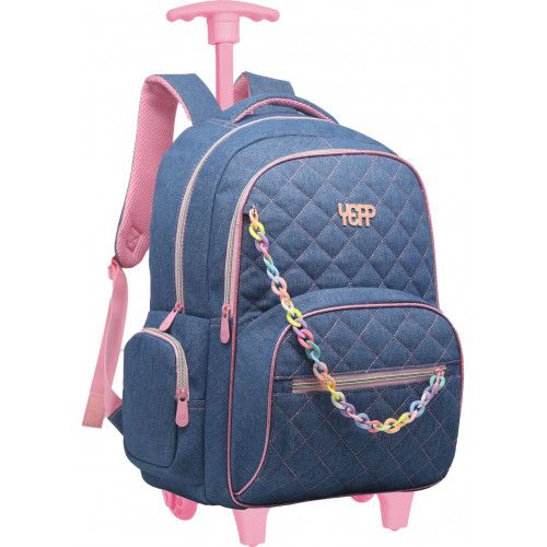 MOCHILETE JEANS MF8147-C YEPP - REF. AZUL - 1 UNIDADE