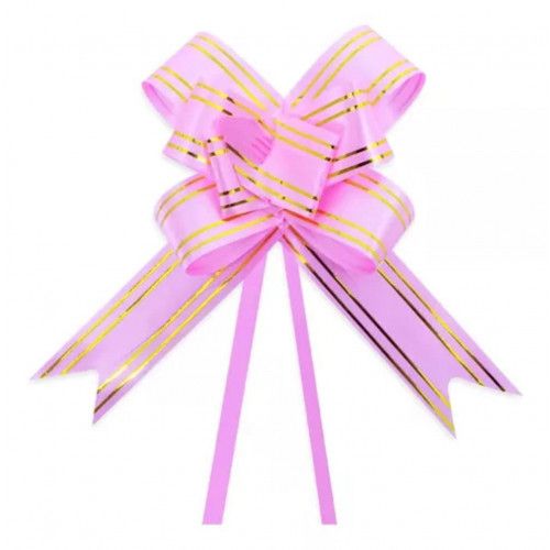 LACO PRONTO 28MM ROSA/DOURADO MAKE+ - REF. 5184 - PACOTE COM 10 UNIDADES