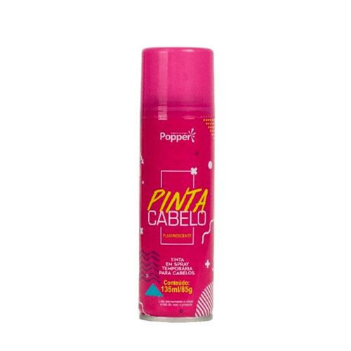 SPRAY PINTA CABELO 135ML ROSA POPPER - REF. FL9418-P - 1 UNIDADE